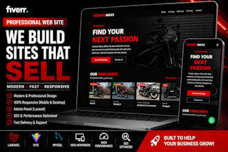 build a professional motorcycle dealership website
