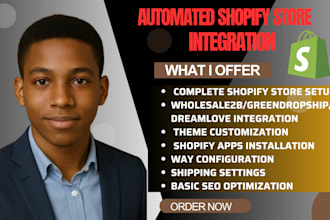 build an automated shopify store using wholesales2b greendropship and dreamlove