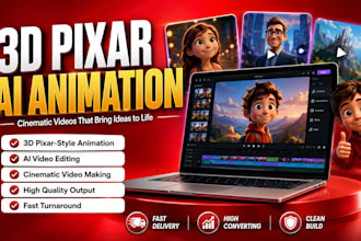 create 3d pixar ai animation creator cinematic ai video editing ai video making