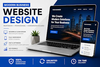 design a custom responsive business website