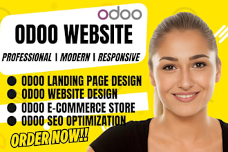 design develop and redesign your custom odoo website ecommerce as an odoo expert