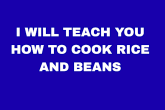 cook rice and beans