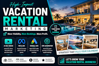airbnb marketing vacation rental  property promotion vrbo google ads meta ads
