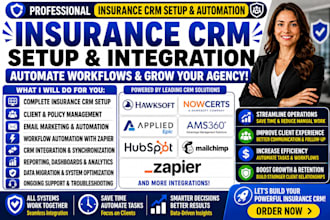 setup hawksoft nowcerts hubspot mailchimp zapier insurance appliedepic ams360