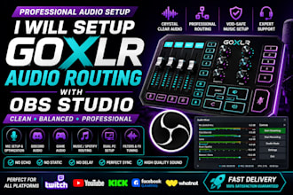 setup goxlr audio routing with obs studio