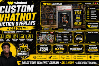 design whatnot auction overlays and obs scenes for sports card sellers