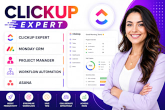set up and automate your monday crm or clickup crm