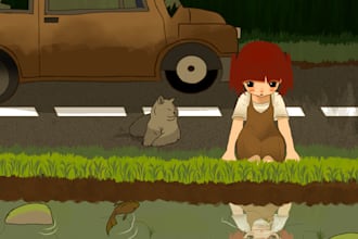create adorable childrens book  illustrations