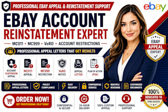 reinstate ebay account, ebay vero suspension, ebay mc011, ebay ressriction mc999