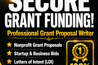 be your urgent grant and grant proposal writer