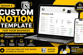 design a custom notion template for your business