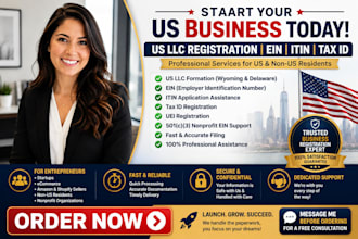 tax id US llc registration for US non residents ein itin uei 501c3 ein number