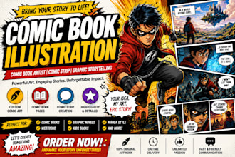 comic book illustration comic book artist comic strip character design anime art