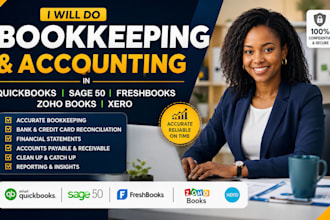 do bookkeeping and accounting in quickbooks sage 50 freshbooks zohobooks xero