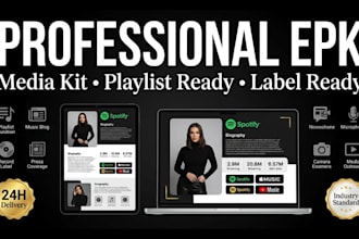 do epk media kit press kit for playlist curators, blogs, labels, media outreach