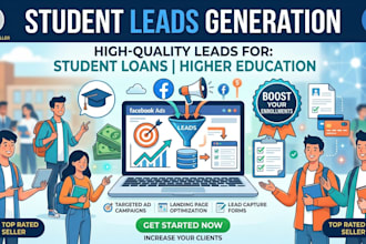 generate educational student leads student loan via facebok ads