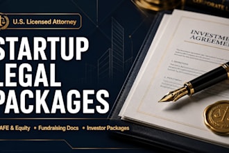 prepare complete startup fundraising and investor legal documents