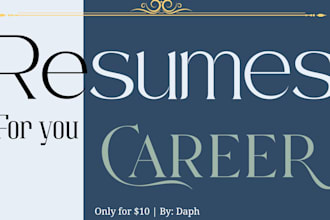 design a professional aesthetic resume or cv template in canva