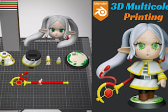 convert stl to 3mf add color to 3d model split parts convert 2d to 3d