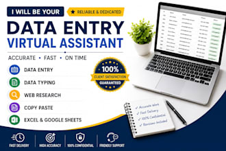 be your ai virtual assistant for data entry, web research and chatgpt tasks