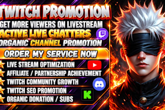 promote your twitch livestream with targeted live viewers and chatters