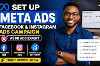 set up meta ads fb ads campaign facebook ads instagram ads as fb ads expert