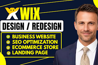 do wix website redesign, wix website design, redesign wix business website