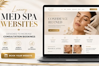 design aesthetic luxury med spa website medical spa website with SEO
