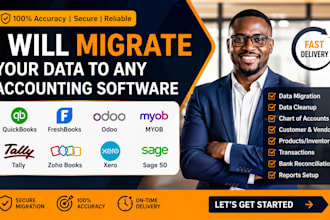 migrate data to quickbooks freshbooks odoo myob tally zohobools xero sage 50