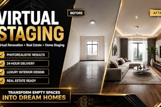 do virtual staging and virtual renovation listing, home staging