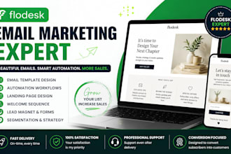 design flodesk email templates, automation and workflows