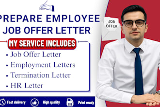 write house,employee job offer letter, termination, rejection acceptance letter