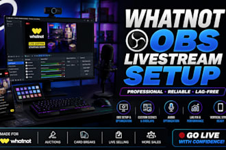 setup and optimize whatnot obs livestream for lag free live selling
