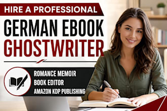 german ebook ghostwriter romance memoir book editor amazon KDP publishing