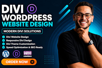 design divi website, divi theme, divi template and divi wordpress website