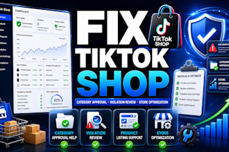 fix tiktok shop, category approval, tiktok shop violations fast