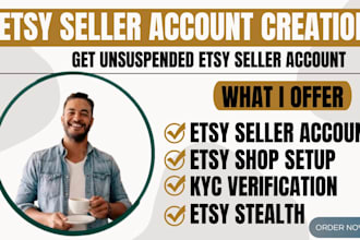 create fully verifed etsy seller account etsy account creation etsy store stup