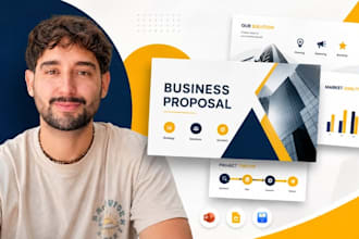 design business proposal presentation, winning proposal deck, executive slides