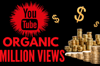 youtube video to 1 million views with advanced google SEO and organic marketing