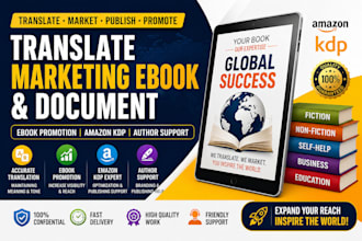 translate marketing ebook document ebook promotion amazon kdp author