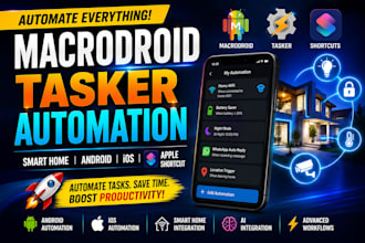 macrodroid tasker automation smart home android ios apple shortcut ai
