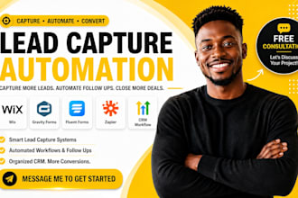 setup lead capture wix automation gravity forms fluent forms zapier crm workflow