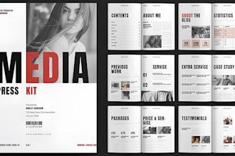 design canva author media kit book launch press kit for writers and publishers