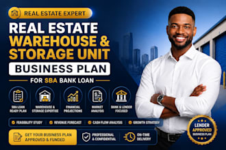 write real estate warehouse storage unit business plan for sba bank loan