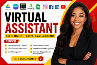 ghl virtual assistant executive virtual assistant canva email assistant ghl