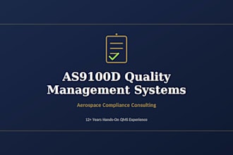 build or audit your as9100d quality management system