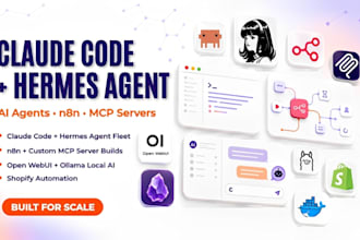 build claude code hermes agent ai agent n8n mcp server open webui shopify crm