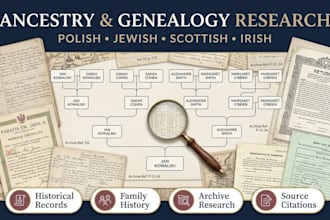 do polish, jewish, scottish and irish family history genealogy ancestry research