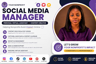 your nonprofit social media manager personal virtual assistant, content creator