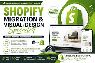 migrate your store to shopify and design a branded storefront